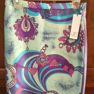 NEW JULES REID LUXURY STELLA SILK SKIRT!